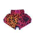 MANTO Spodenki MUAY THAI LEOPARD Różowe/Pomarańczowe