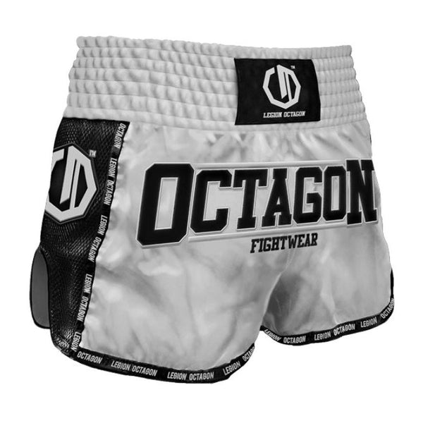 Octagon Spodenki Muay Thai Legion Future Premium Srebrne