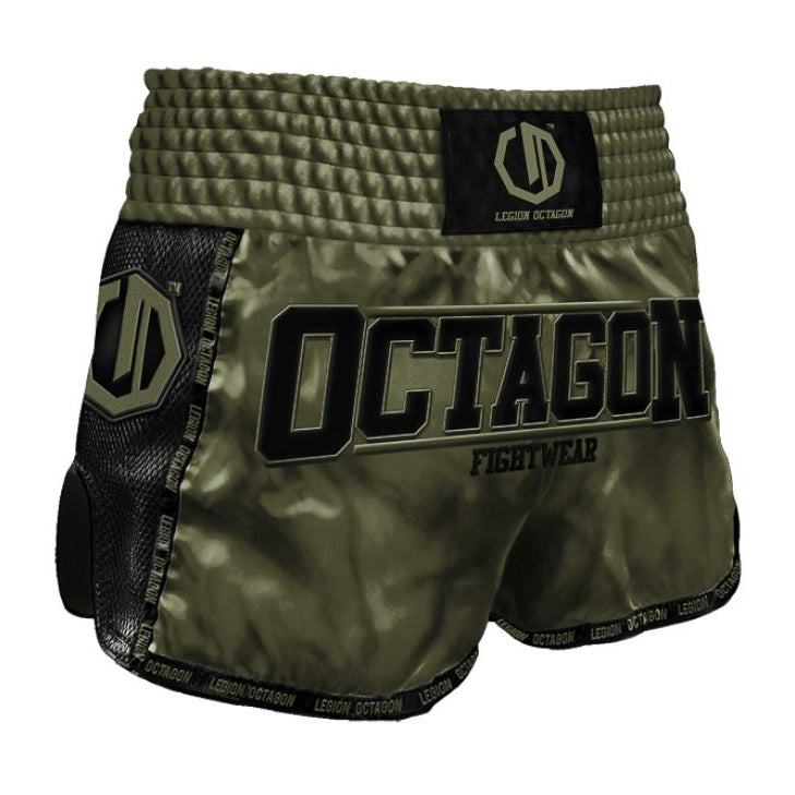 Octagon Spodenki Muay Thai Legion Future Premium Zielony Khaki