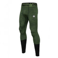 Pitbull Legginsy Treningowe Męskie Performance Pro Plus Small Logo Oliwkowe