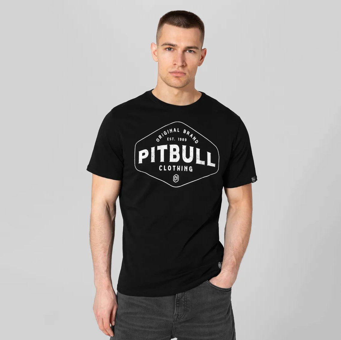 Pitbull Lekka bawełniana koszulka Pitbull Co. Czarna