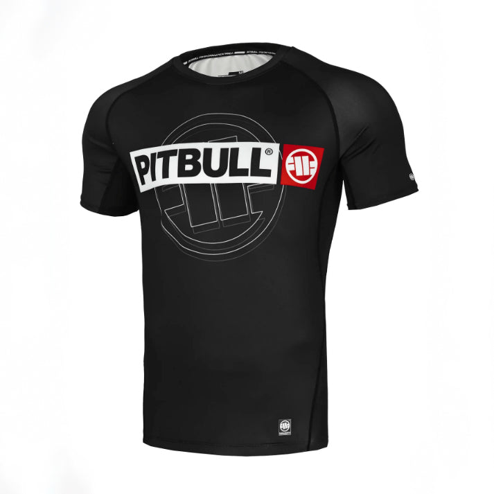 Pitbull Rashguard Męski HILLTOP Sports Krótki Rękaw