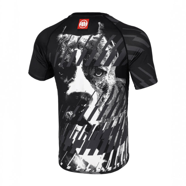 Pitbull Rashguard Męski Street Dog Krótki Rękaw