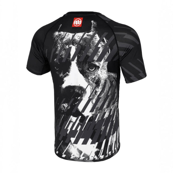 Pitbull Rashguard Męski Street Dog Krótki Rękaw