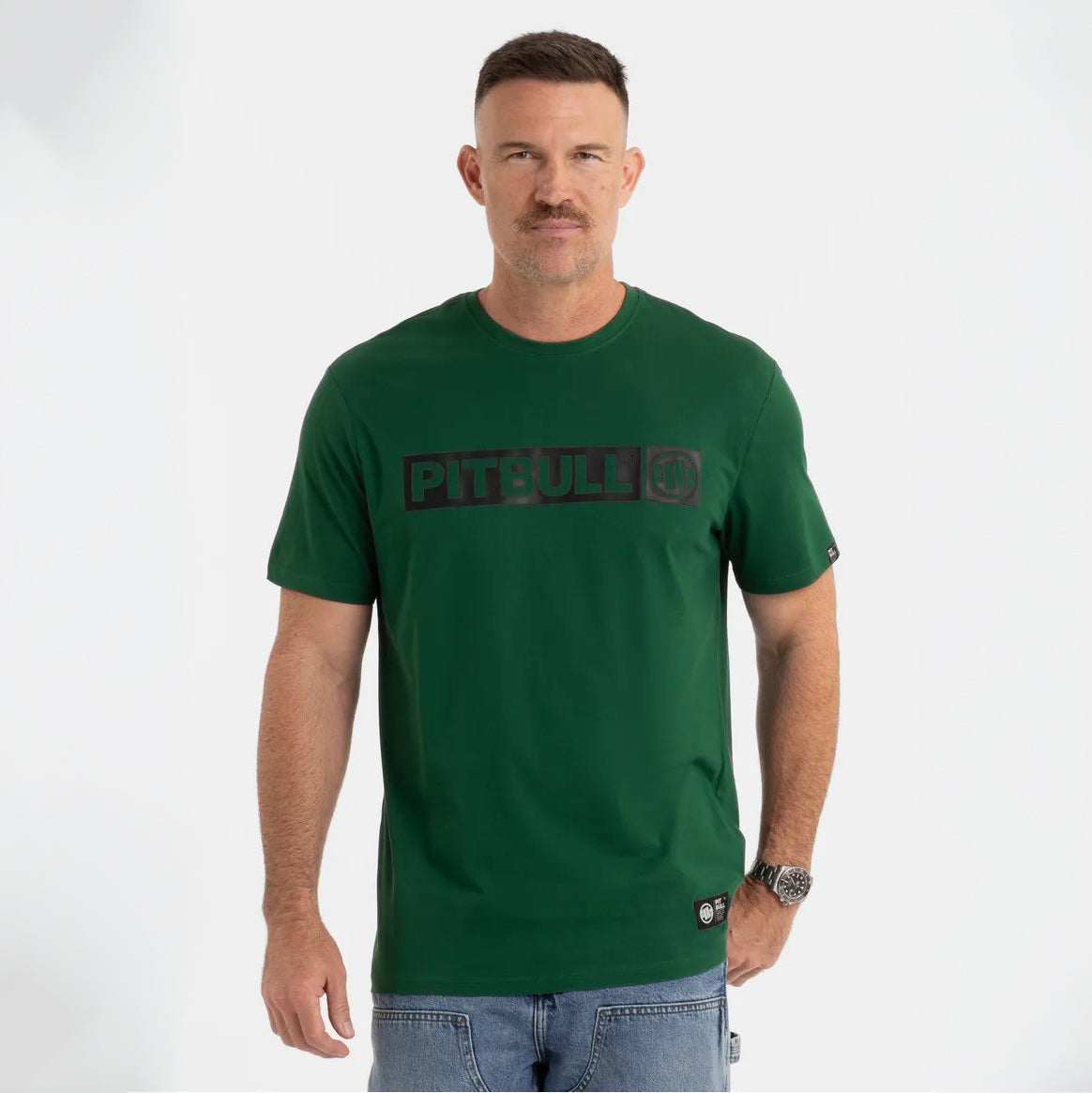 Pitbull T-shirt bawełniany Hilltop Zielony