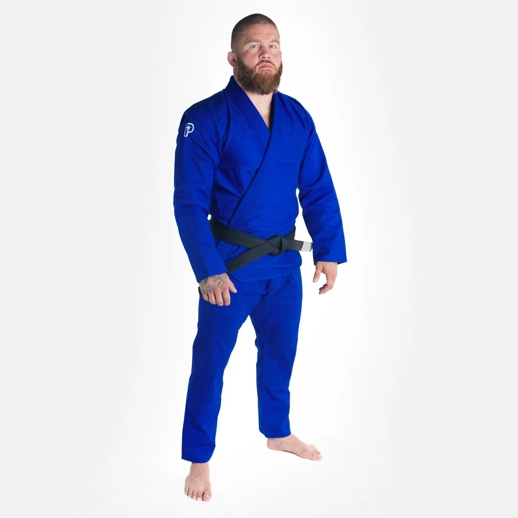 Progress Kimono/Gi BJJ Męskie The Academy Niebieskie + biały pas w komplecie