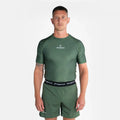 Progress Rashguard Męski Krótki Rękaw Academy Khaki