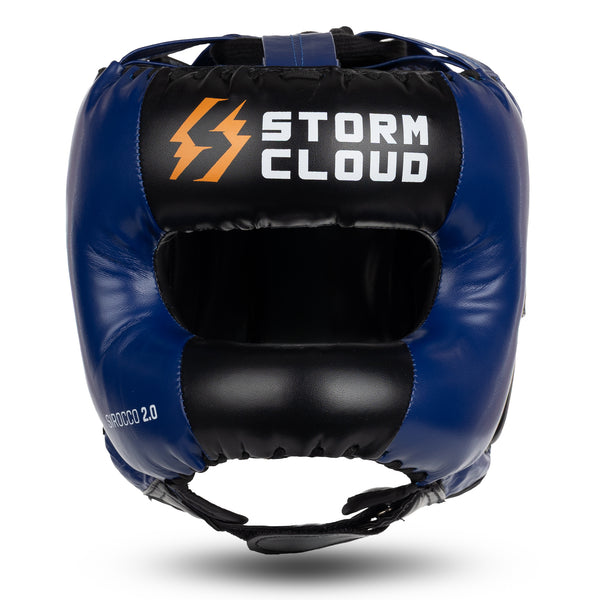 StormCloud Kask Bokserski z Ochroną Nosa Sirocco 2.0 Niebieski