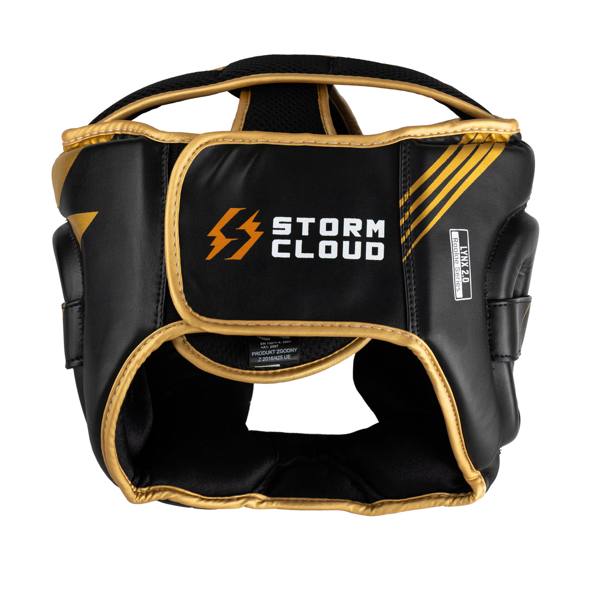 StormCloud Kask Bokserski Lynx 2.0 Czarny/Złoty