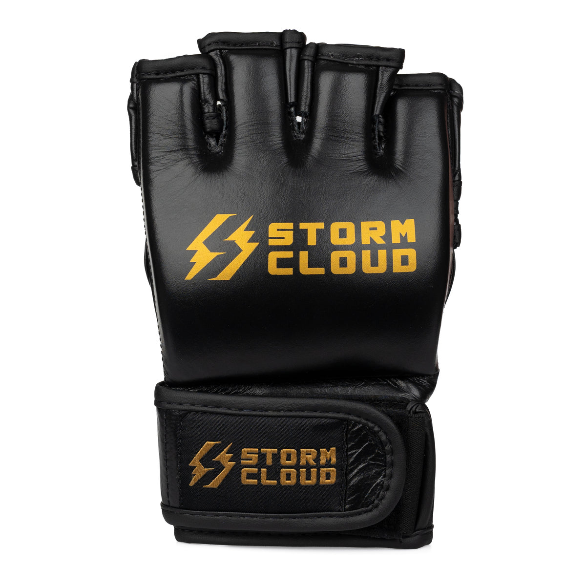 StormCloud Rękawice do MMA Hurricane 3.0 4oz bez kciuka Czarne/Złote