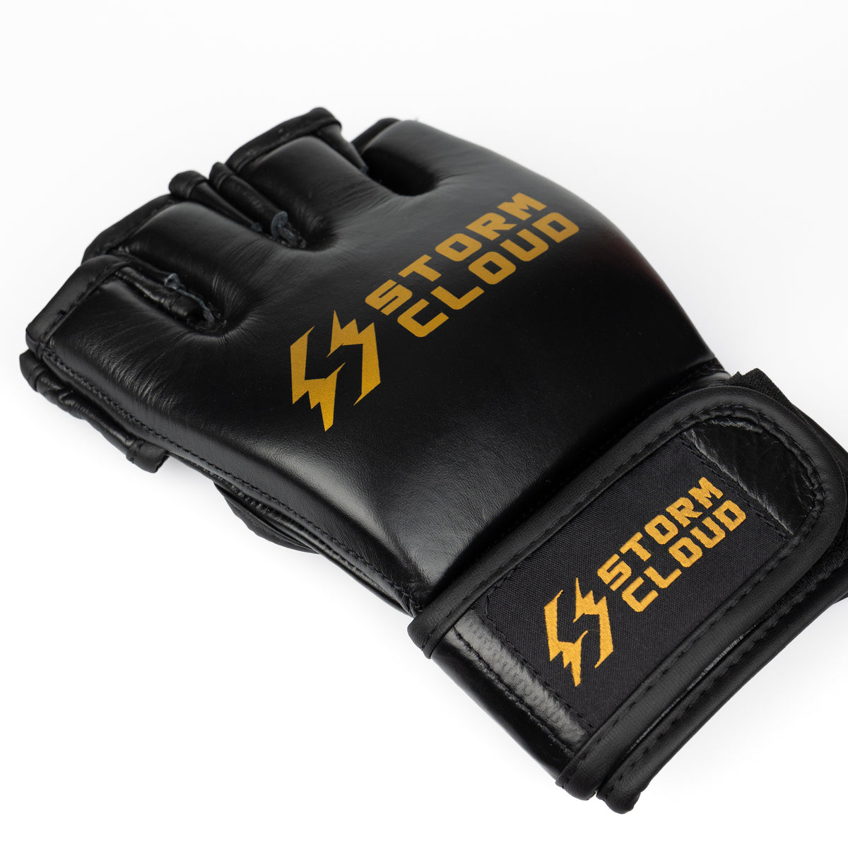 StormCloud Rękawice do MMA Hurricane 3.0 4oz bez kciuka Czarne/Złote