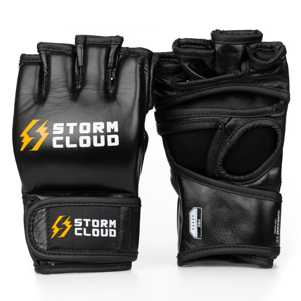 StormCloud Rękawice do MMA Hurricane 3.0 4oz bez kciuka Czarne/Białe