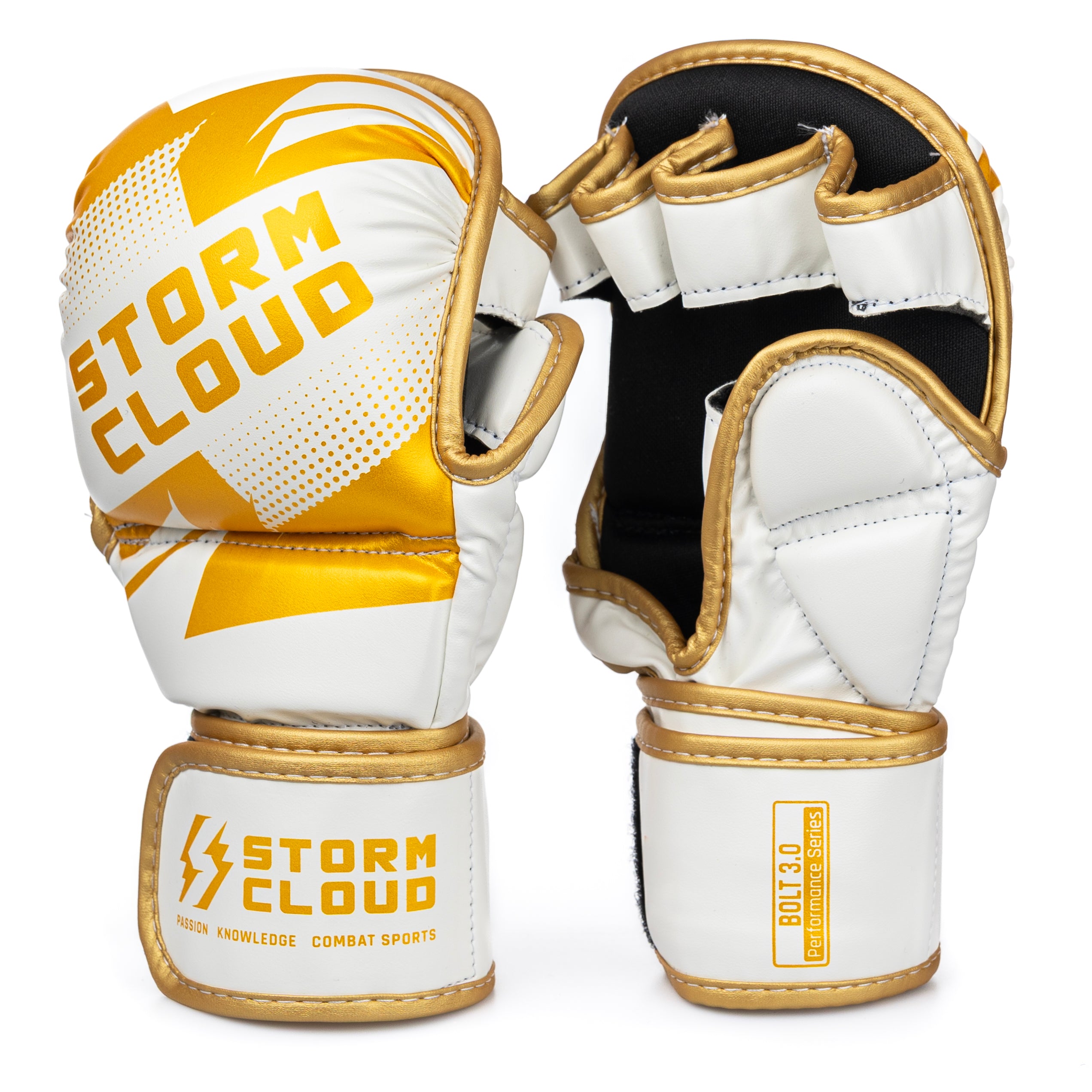 StormCloud Rękawice do MMA Bolt 3.0 Sparingowe Białe/Złote