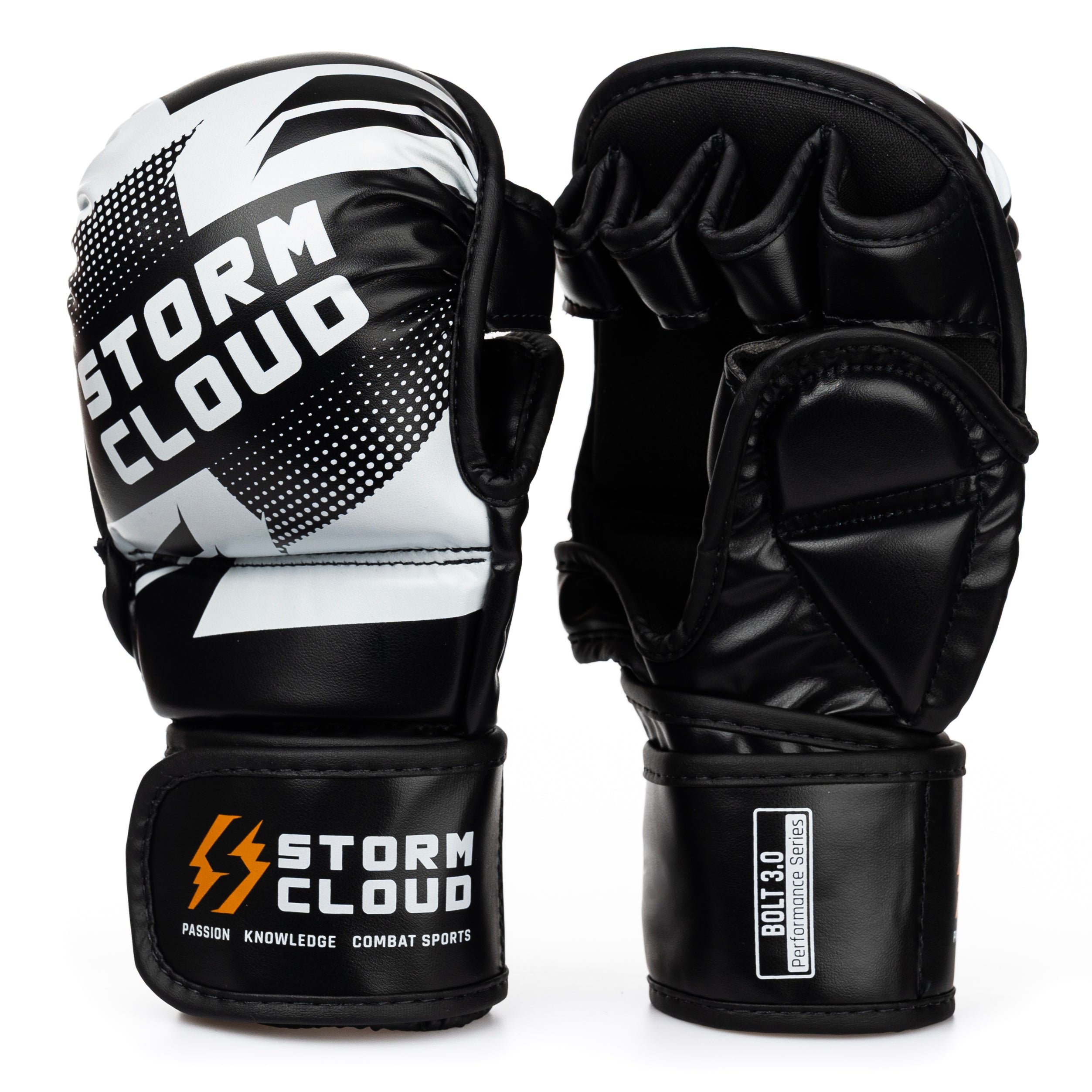 StormCloud Rękawice do MMA Bolt 3.0 Sparingowe Czarne/Białe