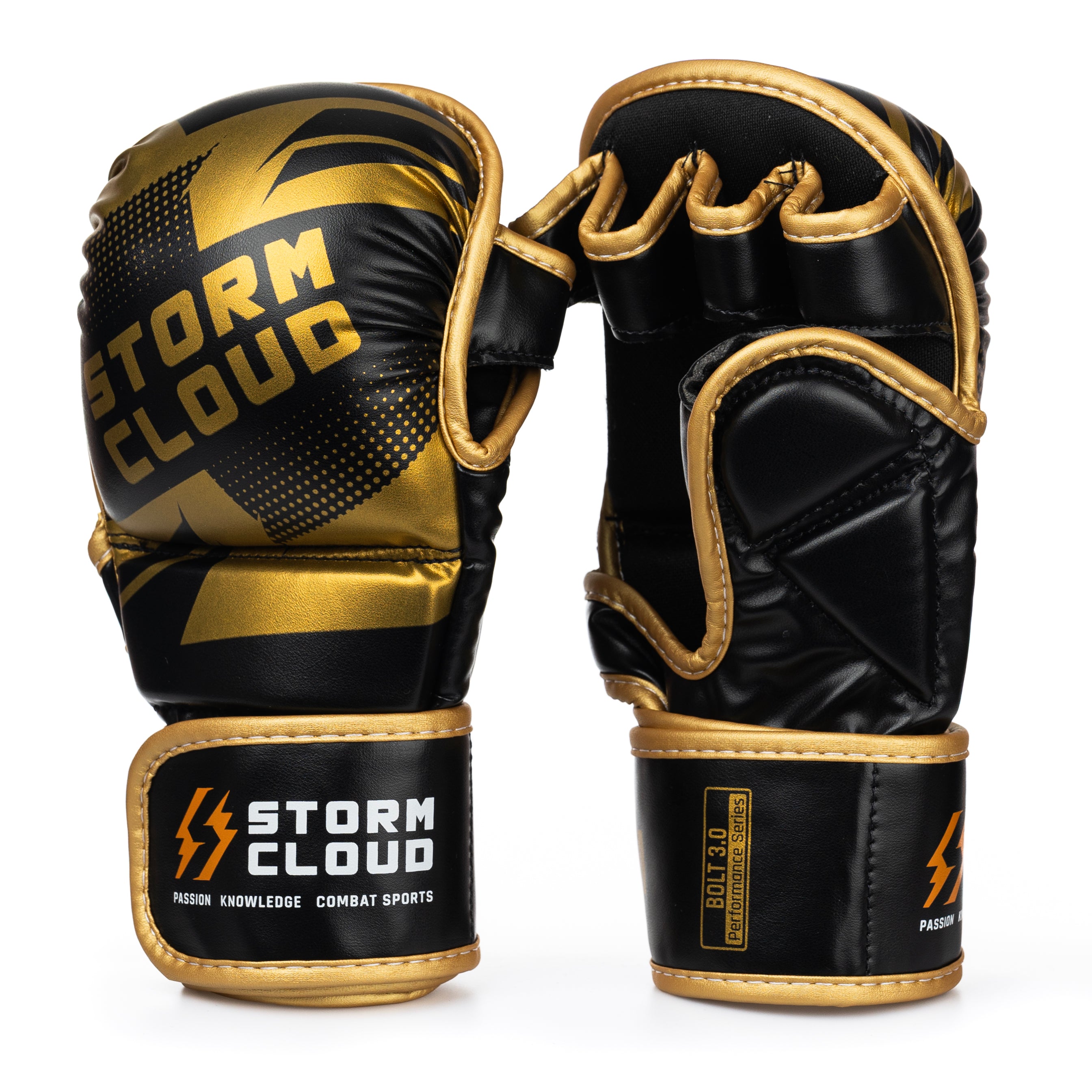 StormCloud Rękawice do MMA Bolt 3.0 Sparingowe Czarne/Złote