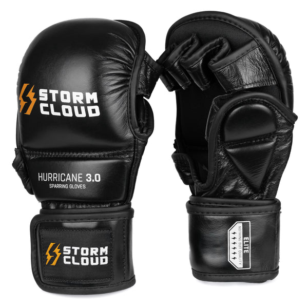 StormCloud Rękawice do MMA Hurricane 3.0 Sparingowe Czarne 7oz