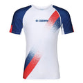 Tatami Rashguard Męski Krótki Rękaw Abstract Biały/Granatowy