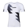 Tatami Rashguard Męski Krótki Rękaw Abstract Biały/Szary