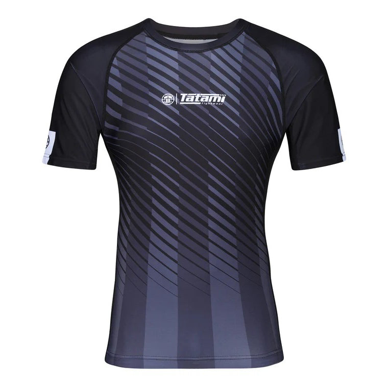 Tatami Rashguard Męski Krótki Rękaw Abstract Czarny/Szary