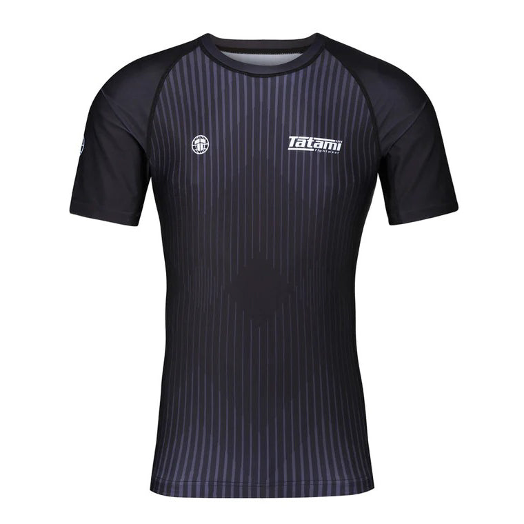 Tatami Rashguard Męski Krótki Rękaw Milan Eco Tech Recycled Czarny