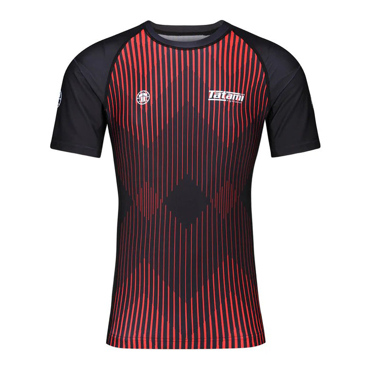 Tatami Rashguard Męski Krótki Rękaw Milan Eco Tech Recycled Czerwony