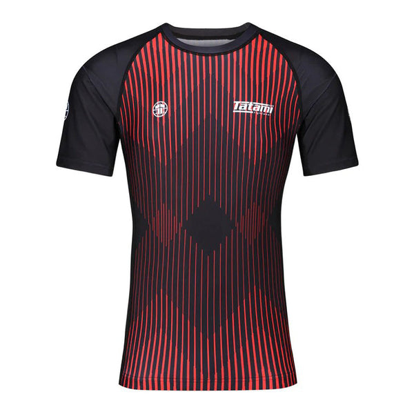 Tatami Rashguard Męski Krótki Rękaw Milan Eco Tech Recycled Czerwony