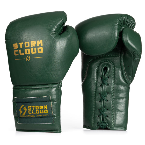 StormCloud Rękawice Vanguard Elite Boxing Wiązane Zielone