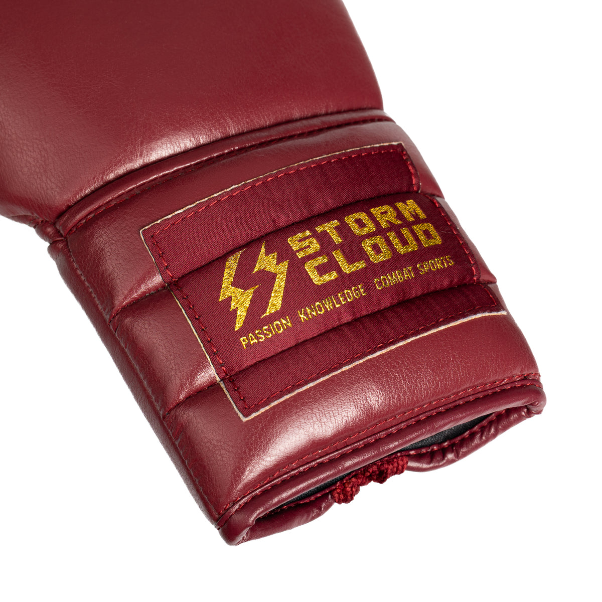 StormCloud Rękawice Vanguard Elite Boxing Wiązane Bordowe