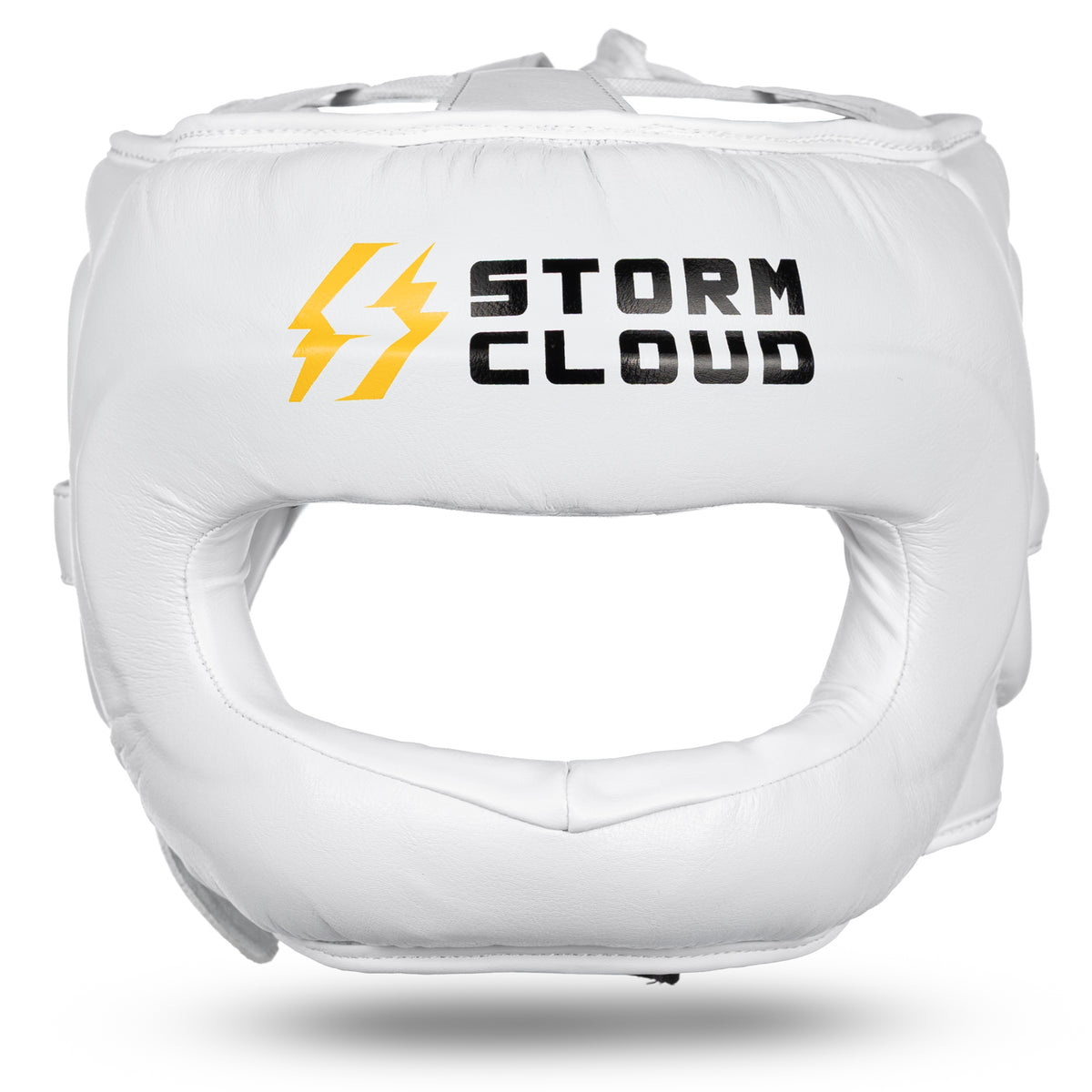 StormCloud Kask Bokserski z Ochroną Nosa Spectre Biały