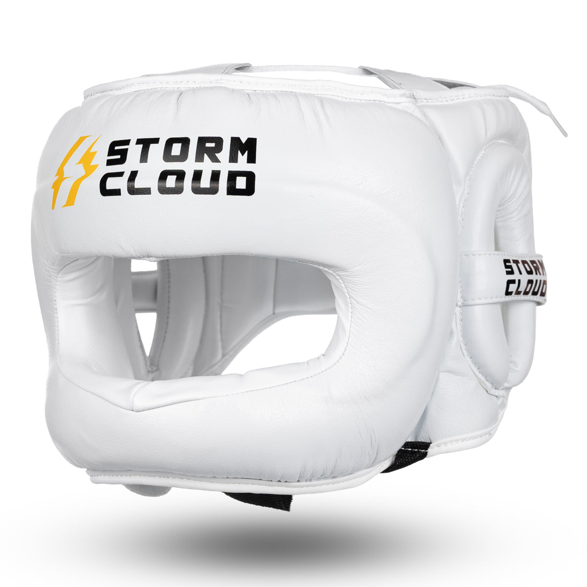 StormCloud Kask Bokserski z Ochroną Nosa Spectre Biały
