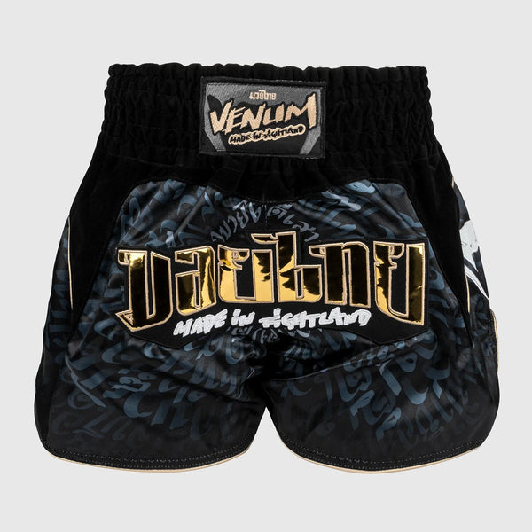 Venum Attack Spodenki do Muay Thai Czarno-Szare
