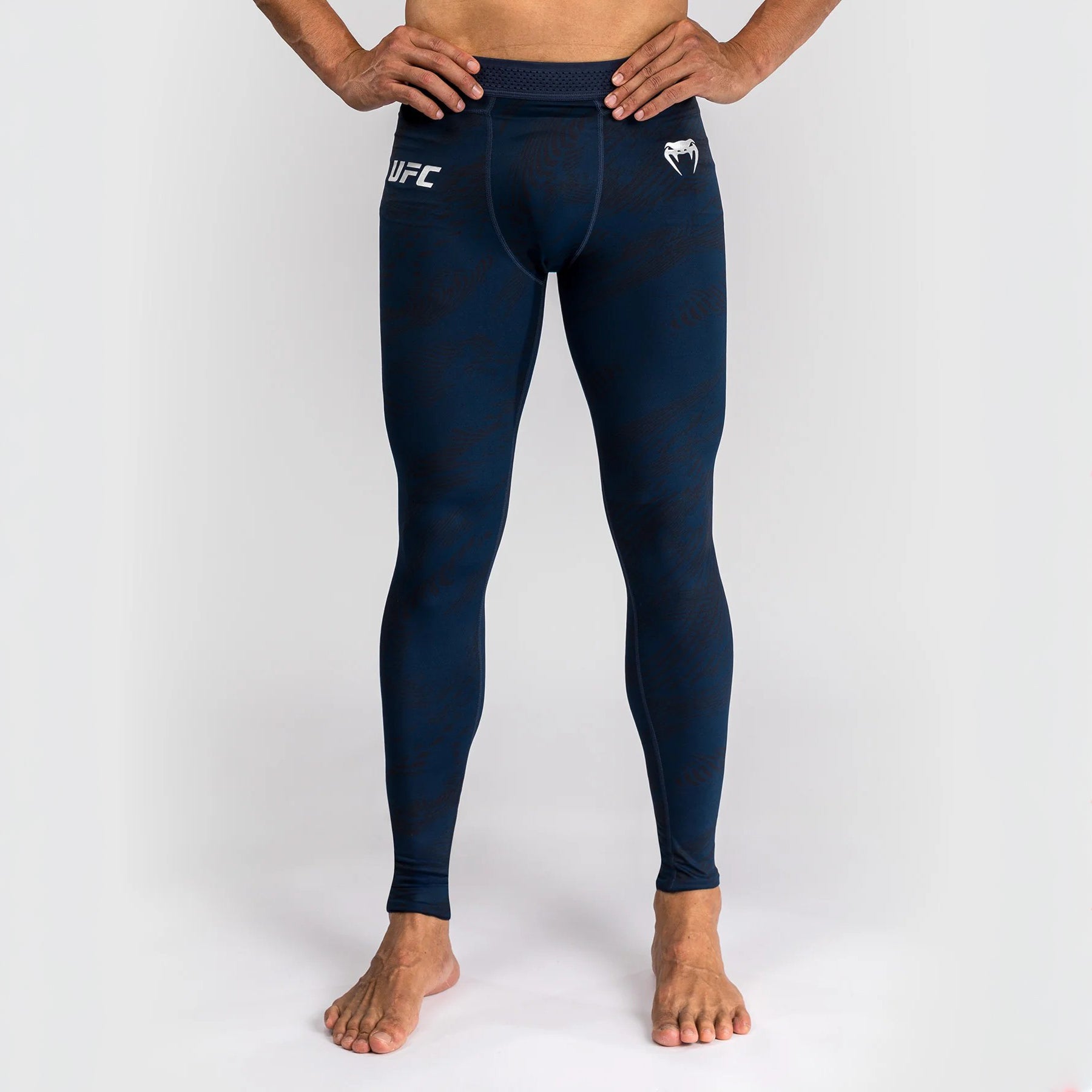 Venum Legginsy męskie UFC Fusion Fight Week Oceanic Blue Granatowe