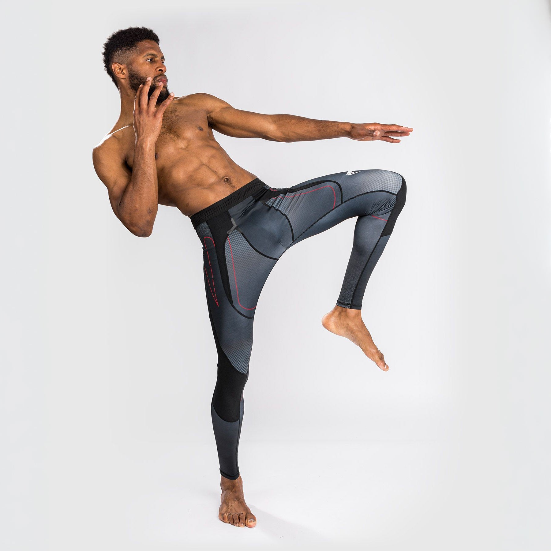 Venum Legginsy Męskie Okinawa 3.0 Czarne/Czerwone