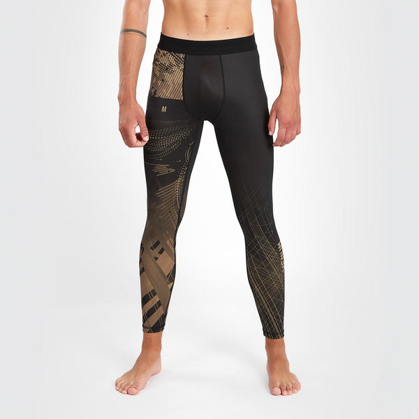 Venum Legginsy Męskie Gorilla Jungle Czarno Piaskowe