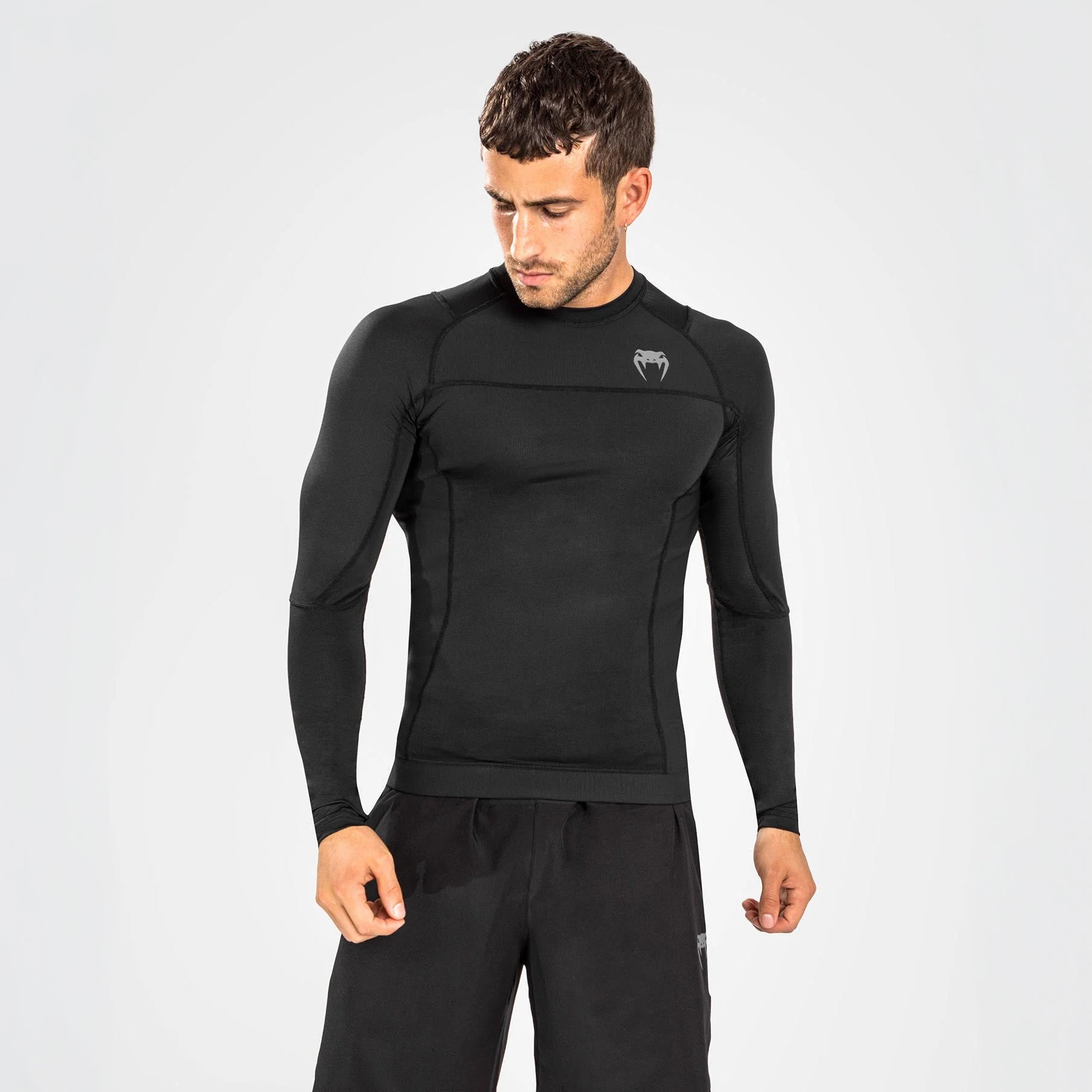 Venum Rashguard G-Fit AIR Długi Rękaw Czarny