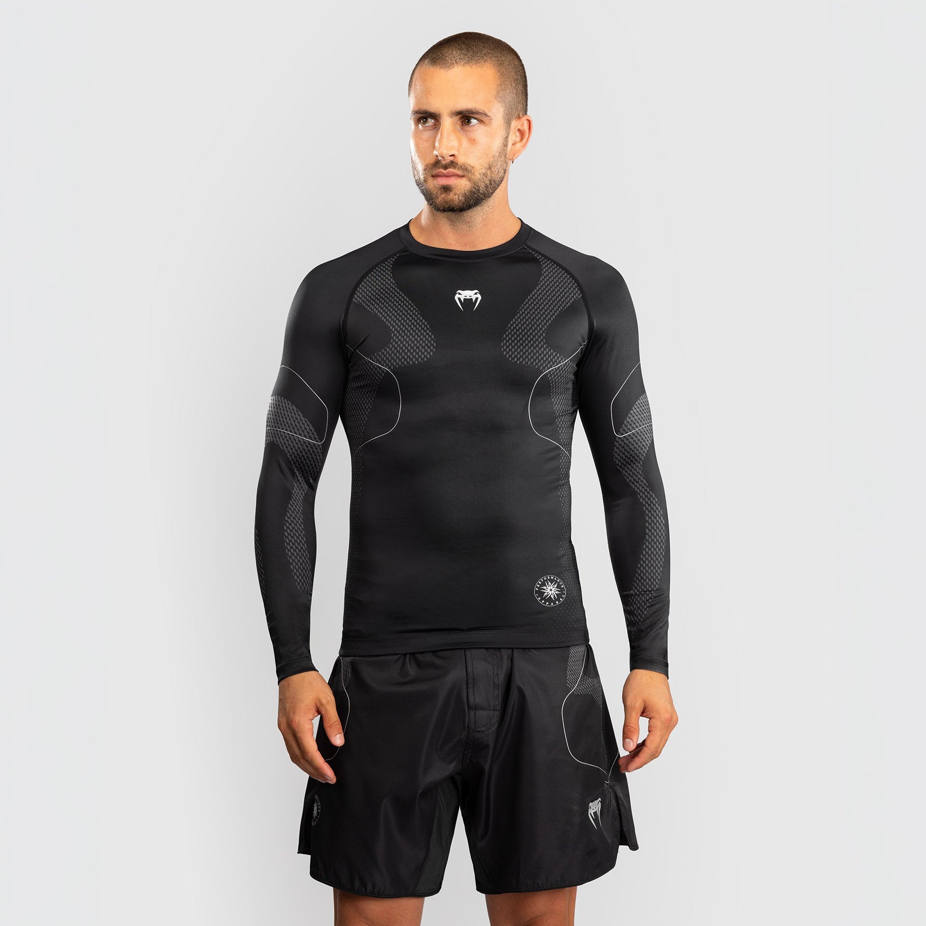 Venum Rashguard Męski Nexus Długi Rękaw Czarny/Srebrny
