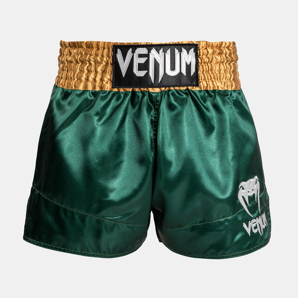 Venum Spodenki Muay Thai Classic Zielone/Złote/Białe