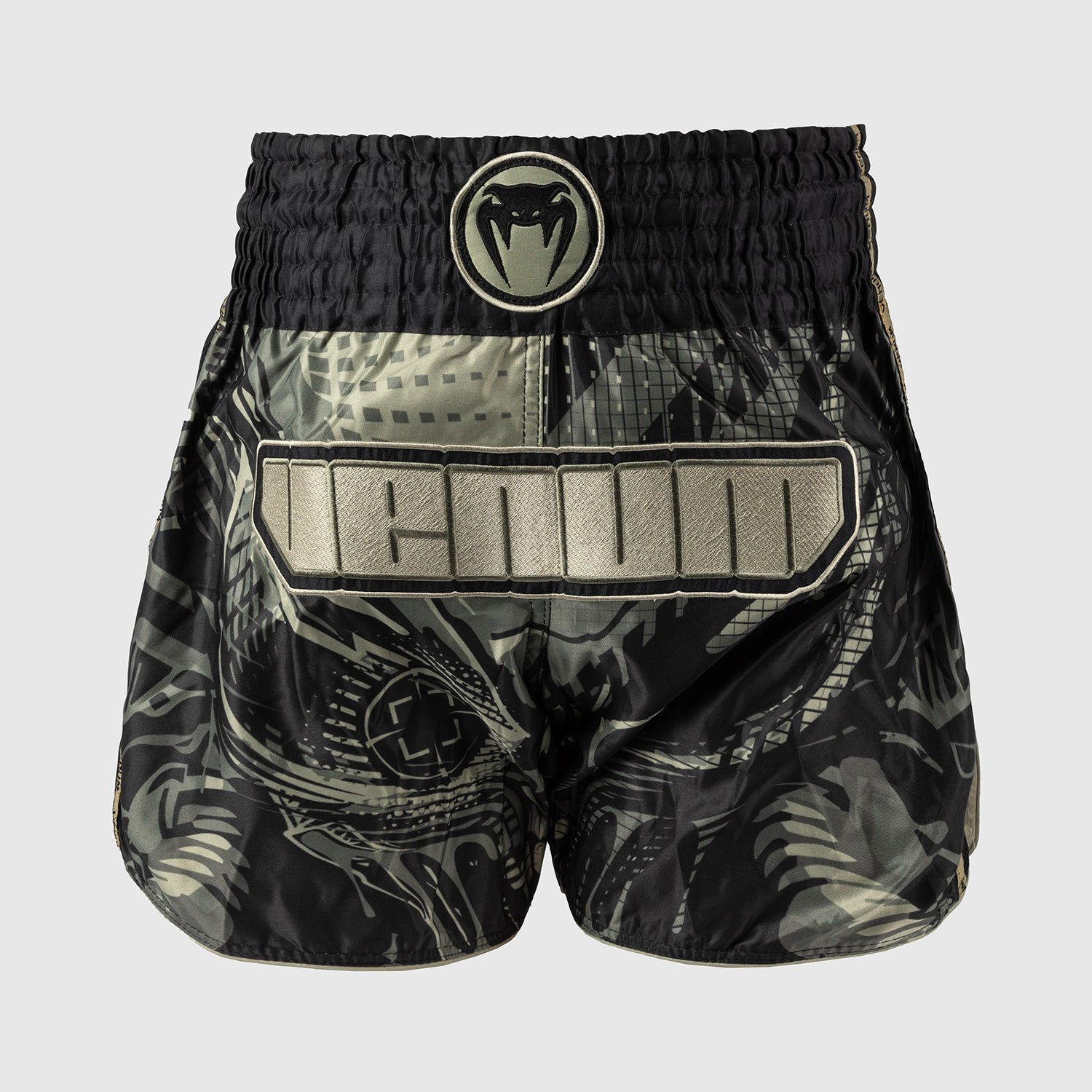 Venum Spodenki Muay Thai Invader Czarne/Piaskowe
