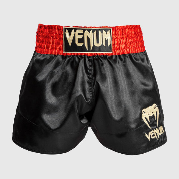 Venum Spodenki Muay Thai Classic Czarne/Czerwone/Złote