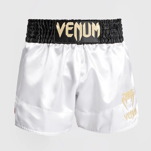 Venum Spodenki Muay Thai Classic Białe/Czarne/Złote