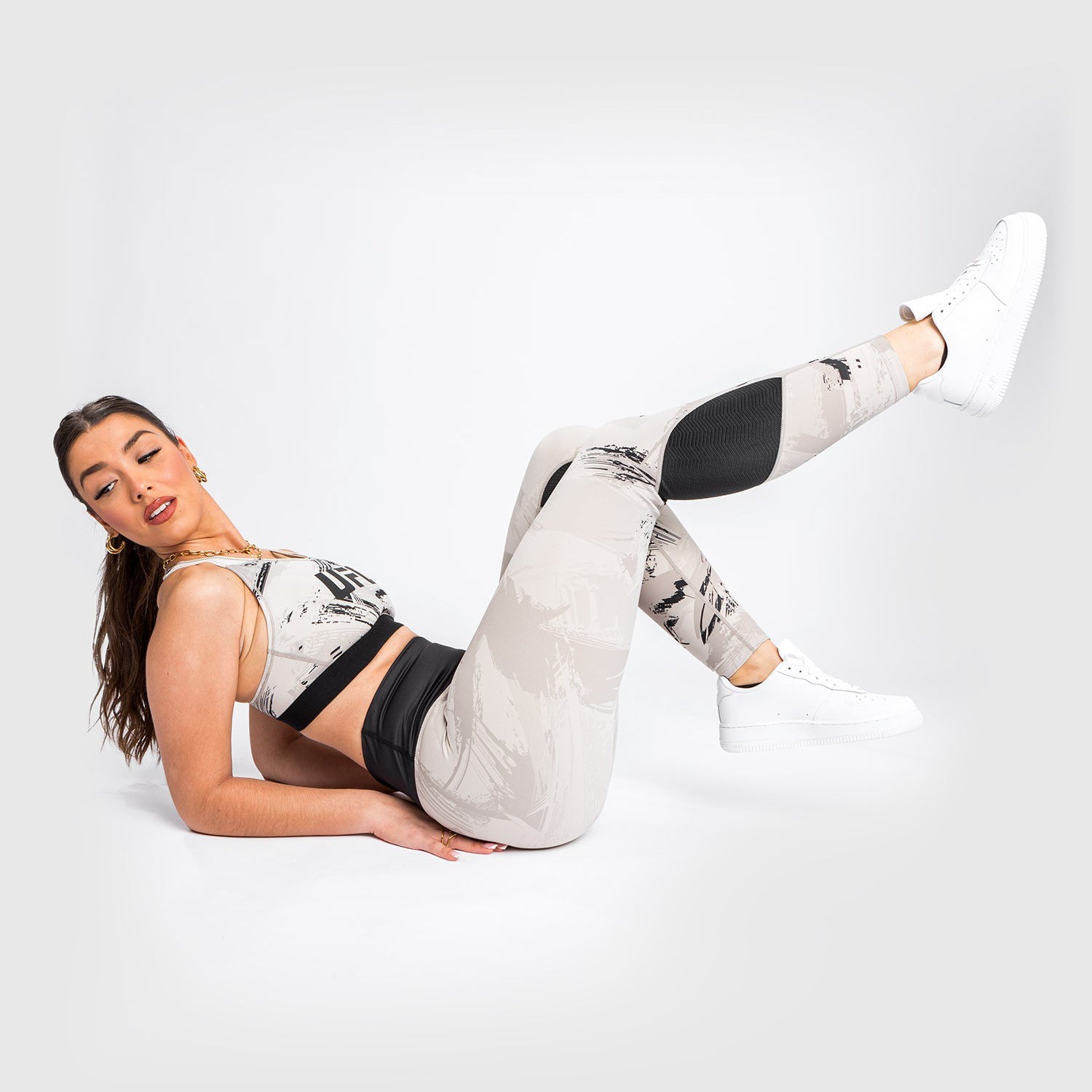 Venum UFC Legginsy Damskie Authentic Fight Week 2.0 Piaskowe