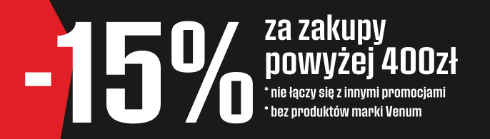 Zgarnij 15% rabatu za zakupy powyżej 400zł